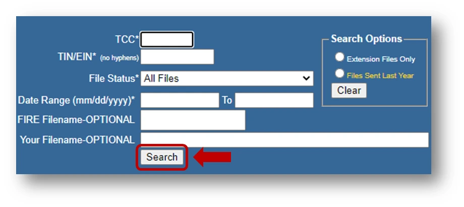 Submit info. to see status